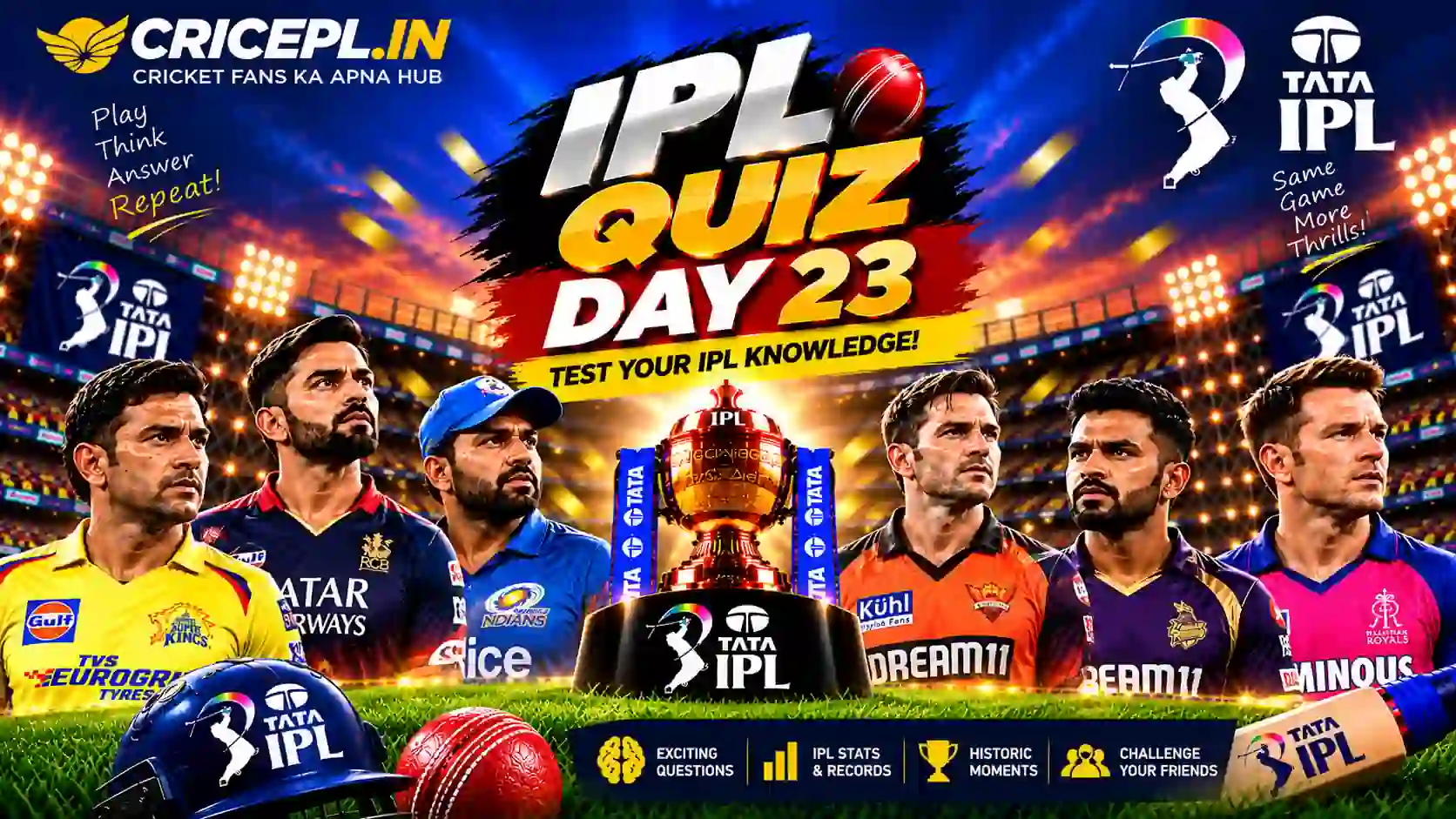 IPL Quiz Day 23 - IPL 2008 Records Quiz