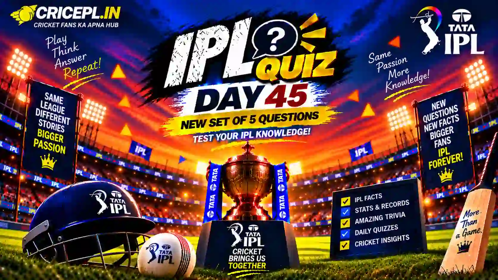 IPL Quiz Day 45 - IPL 2020 Delhi Capitals Batting Records Cricket Quiz